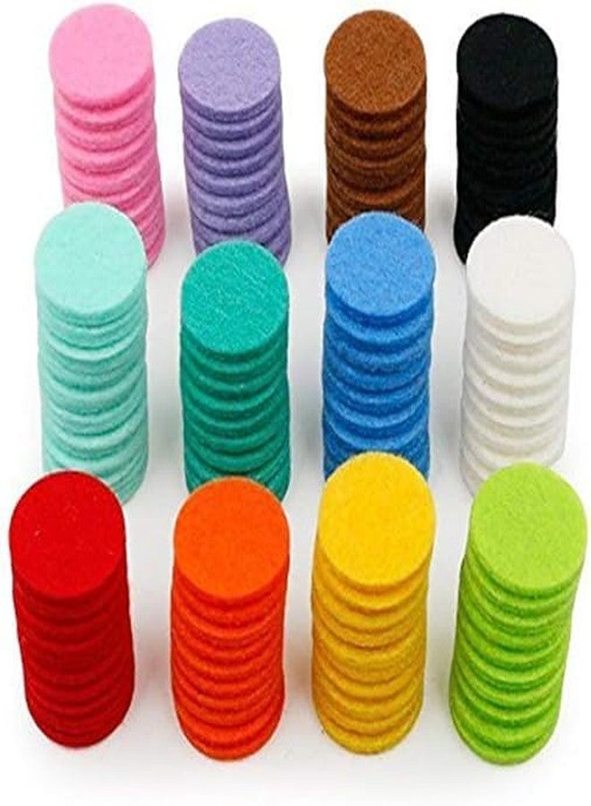Zhuluck 120Pcs Random Color Essential Oil Diffuser Locket Necklace Refill Pads/Necklace Replacement Pads/Thickened/Washable/Highly for Aroma Diffuser Pendant Necklace,Aromatherapy Diffusers - Image 1